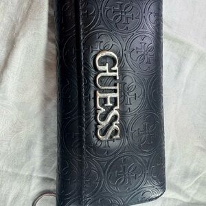 GUESS Black Embossed Wallet
